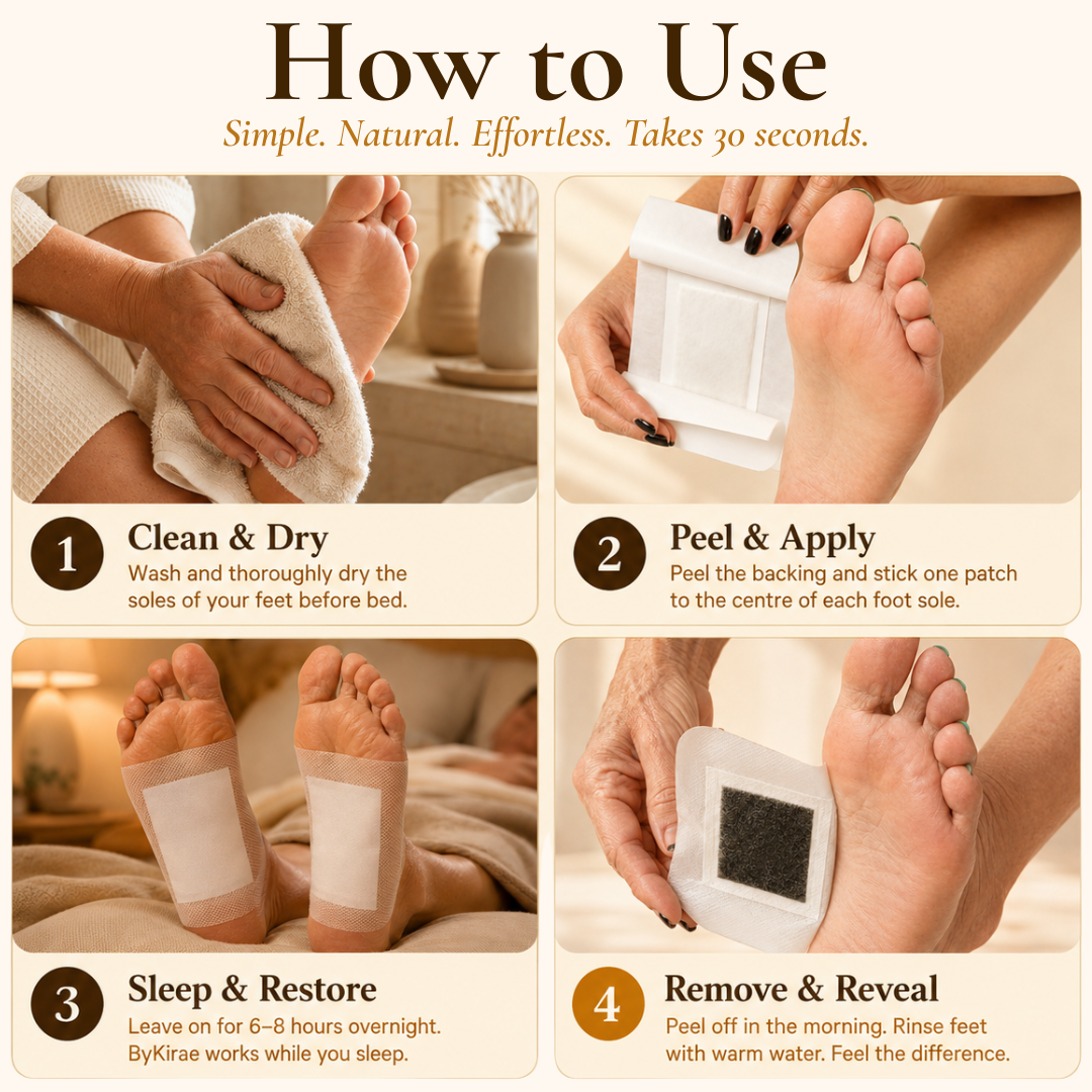 ByKirae Foot Patch — Deep Cleansing & Sleep Support