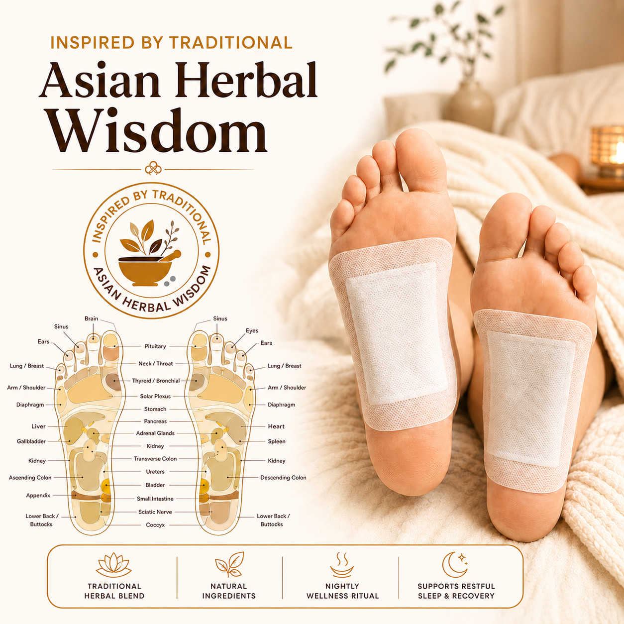 ByKirae Foot Patch — Deep Cleansing & Sleep Support